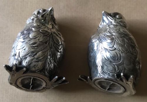 CAST SILVER SALT AND PEPPER CELLARS BY BERTHOLD MULLER - ADDITIONAL PHOTO 6