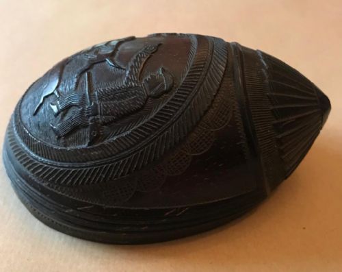 CARVED COCONUT SHELL DRINKING VESSEL - ADDITIONAL PHOTO 4