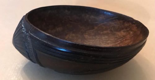 CARVED COCONUT SHELL DRINKING VESSEL - ADDITIONAL PHOTO 5