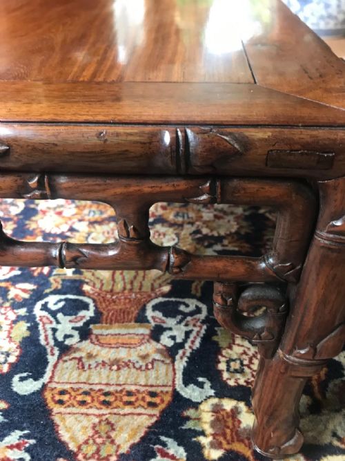 CHINESE HARDWOOD COFFEE TABLE - ADDITIONAL PHOTO 1