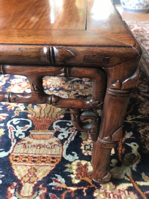 CHINESE HARDWOOD COFFEE TABLE - ADDITIONAL PHOTO 2