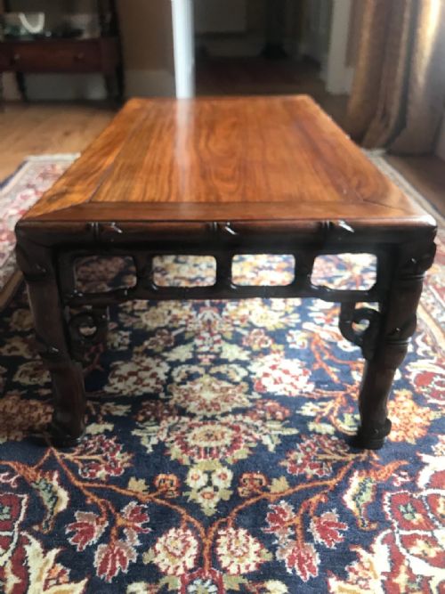 CHINESE HARDWOOD COFFEE TABLE - ADDITIONAL PHOTO 3