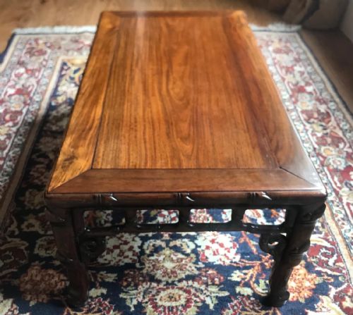 CHINESE HARDWOOD COFFEE TABLE - ADDITIONAL PHOTO 6