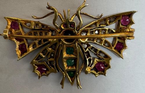 VICTORIAN BUTTERFLY BROOCH - ADDITIONAL PHOTO 1