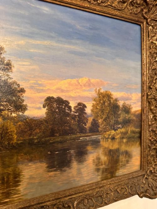 OIL PAINTING BY GEORGE VICAT COLE RA 18831893 BRITISH - ADDITIONAL PHOTO 3