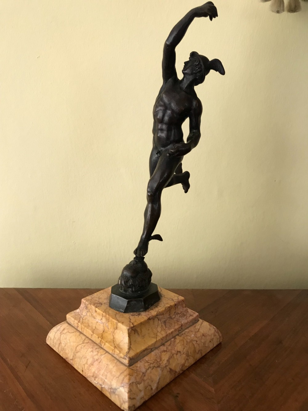 Bronze figure of Mercury  View II