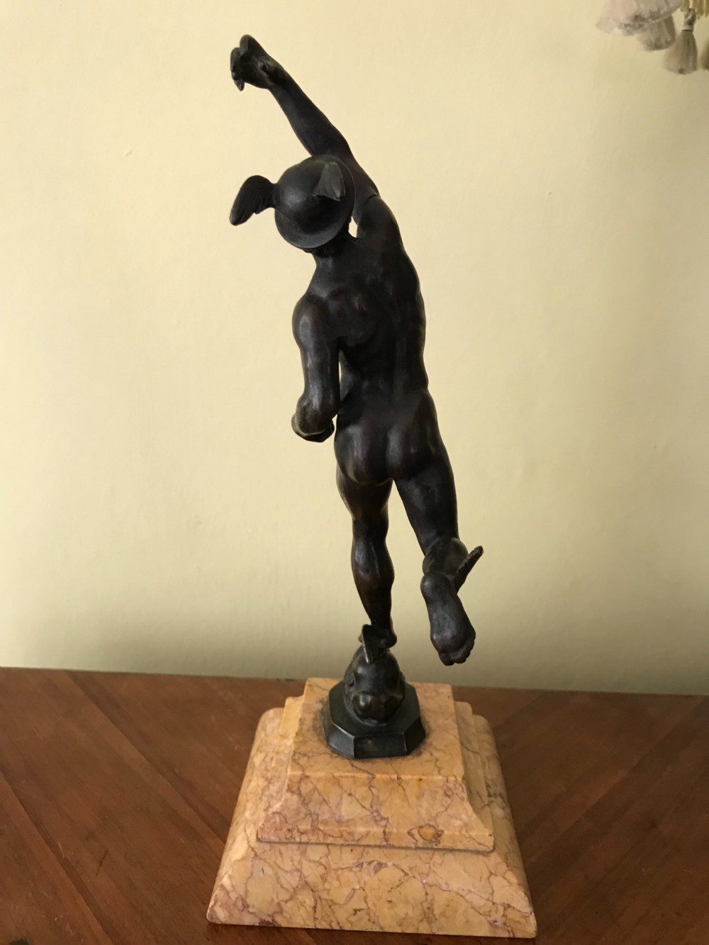 Bronze figure of Mercury  View III