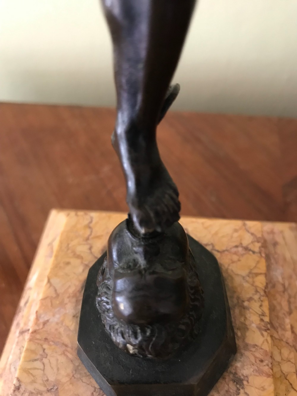 Bronze figure of Mercury  View V