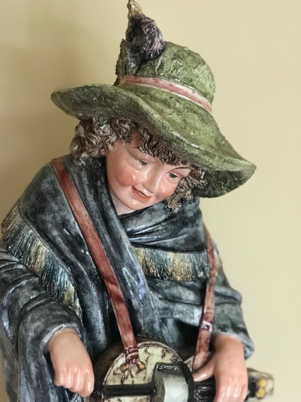 Majolica figure of a girl  View II