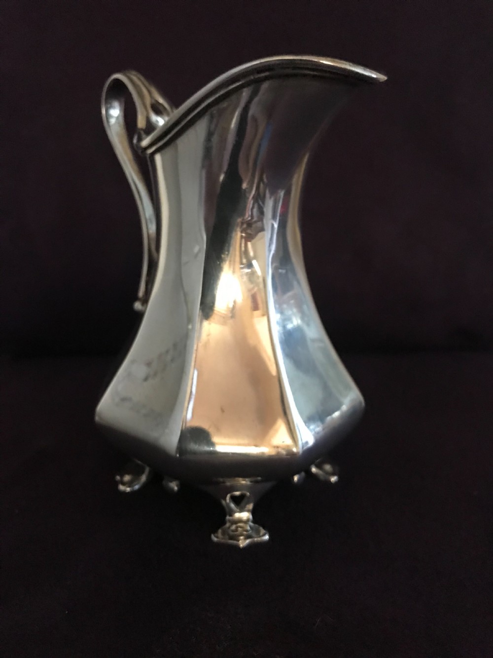 Arts and crafts silver cream jug View II