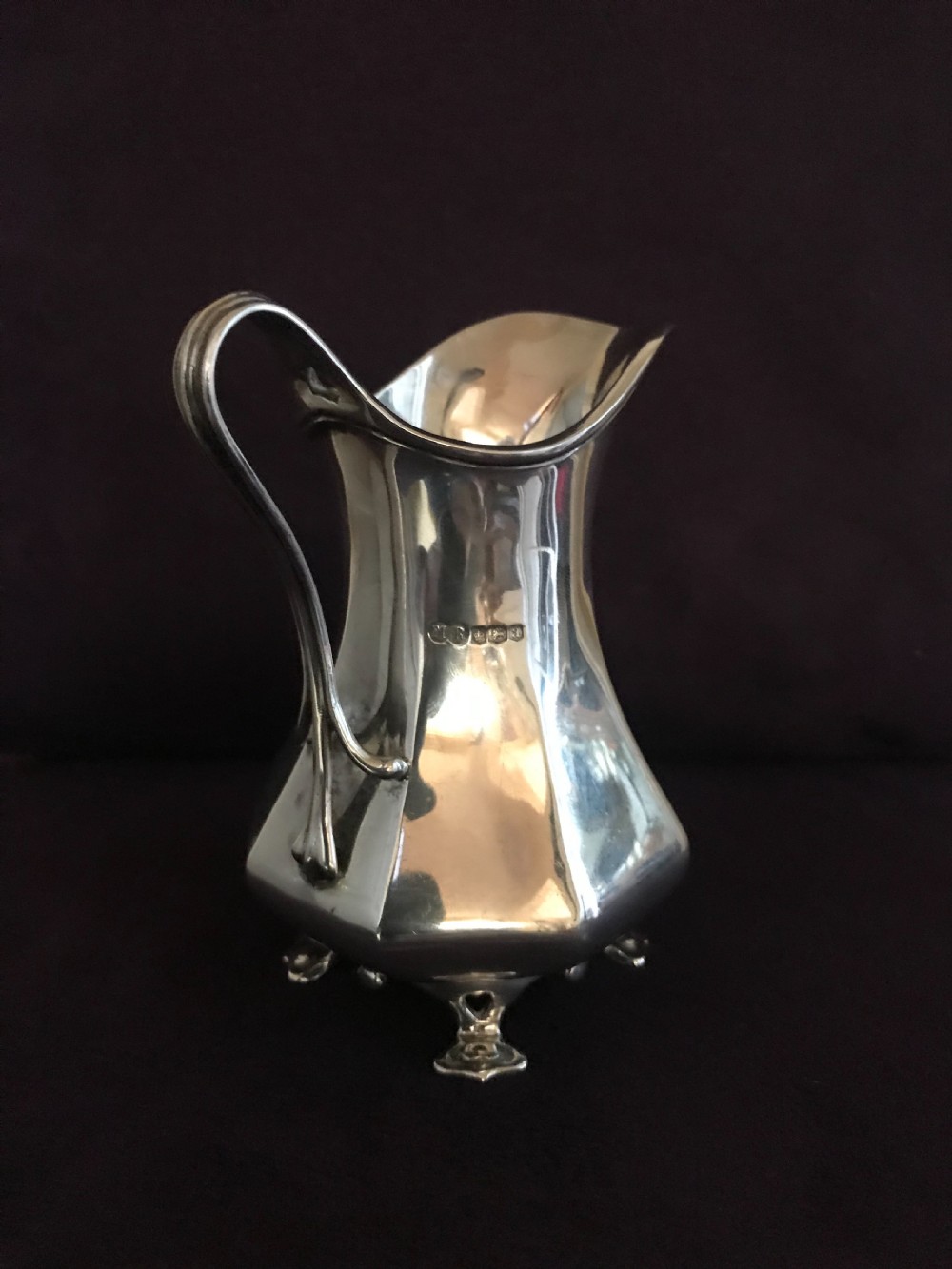 Arts and crafts silver cream jug View III