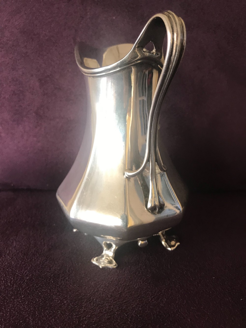 Arts and crafts silver cream jug View IV