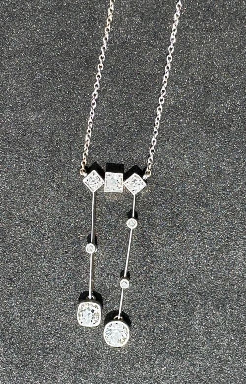 NEGLIGEE PENDANT IN 18 CARAT GOLD AND DIAMONDS - ADDITIONAL PHOTO 1