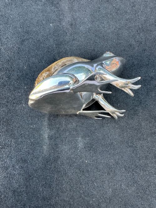 FROG PIN CUSHION BIRMINGHAM 1909 IN STERLING SILVER - ADDITIONAL PHOTO 2