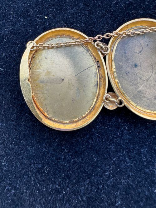 ANTIQUE VICTORIAN PIETRA DURA BRACELET IN 18CT GOLD - ADDITIONAL PHOTO 4