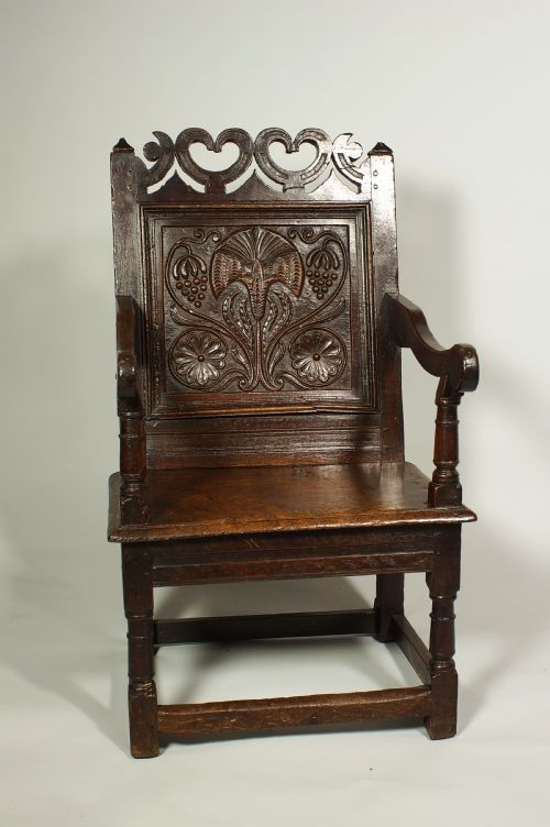 17th Century Joined Oak  Lancashire/cheshire Armchair.