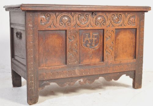 Small 17th Century Oak Coffer.