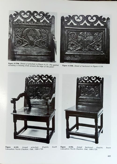 fig 1. Superb 17th Century Box Seat Lancashire Armchair.