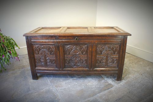 17th Century Oak Coffer.