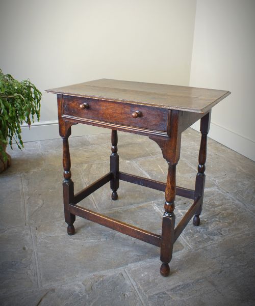 A Small 17th Century Oak Side Table