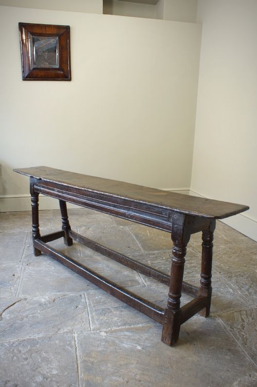 A 17th Century Joined Oak Form or Bench, Circa 1640.