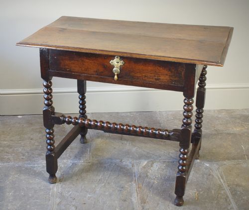 17th Century Oak Side Table.