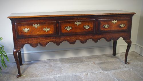 A Good 18th Century Oak Dresser Base.