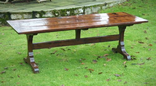 English Oak Trestle Table
