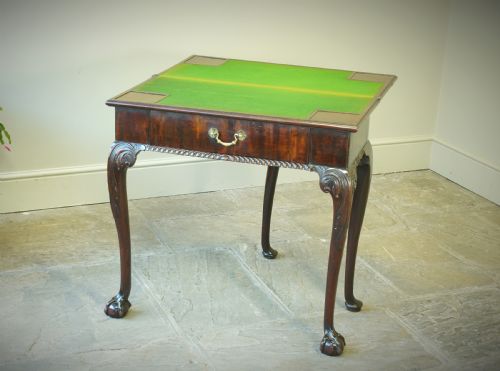 A FINE GEORGE II MAHOGANY CARD TABLE - ADDITIONAL PHOTO 10