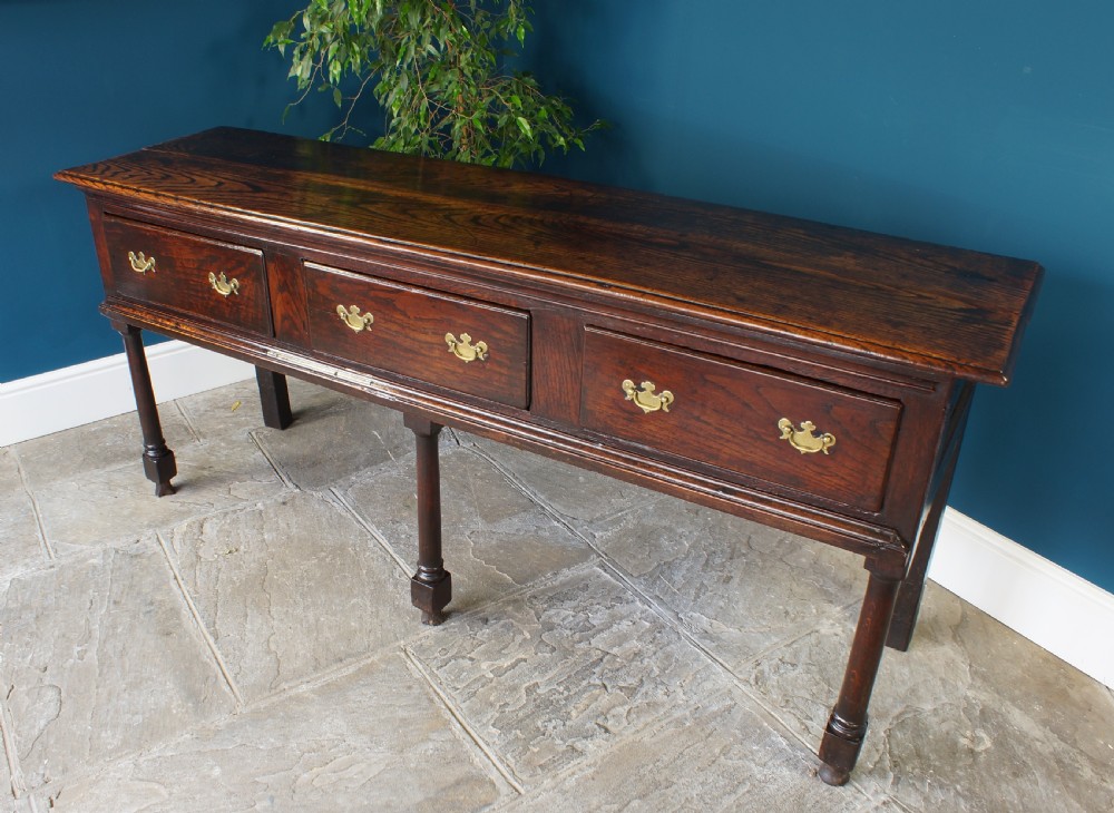 A good early 18th Century  Oak Dresser Base.