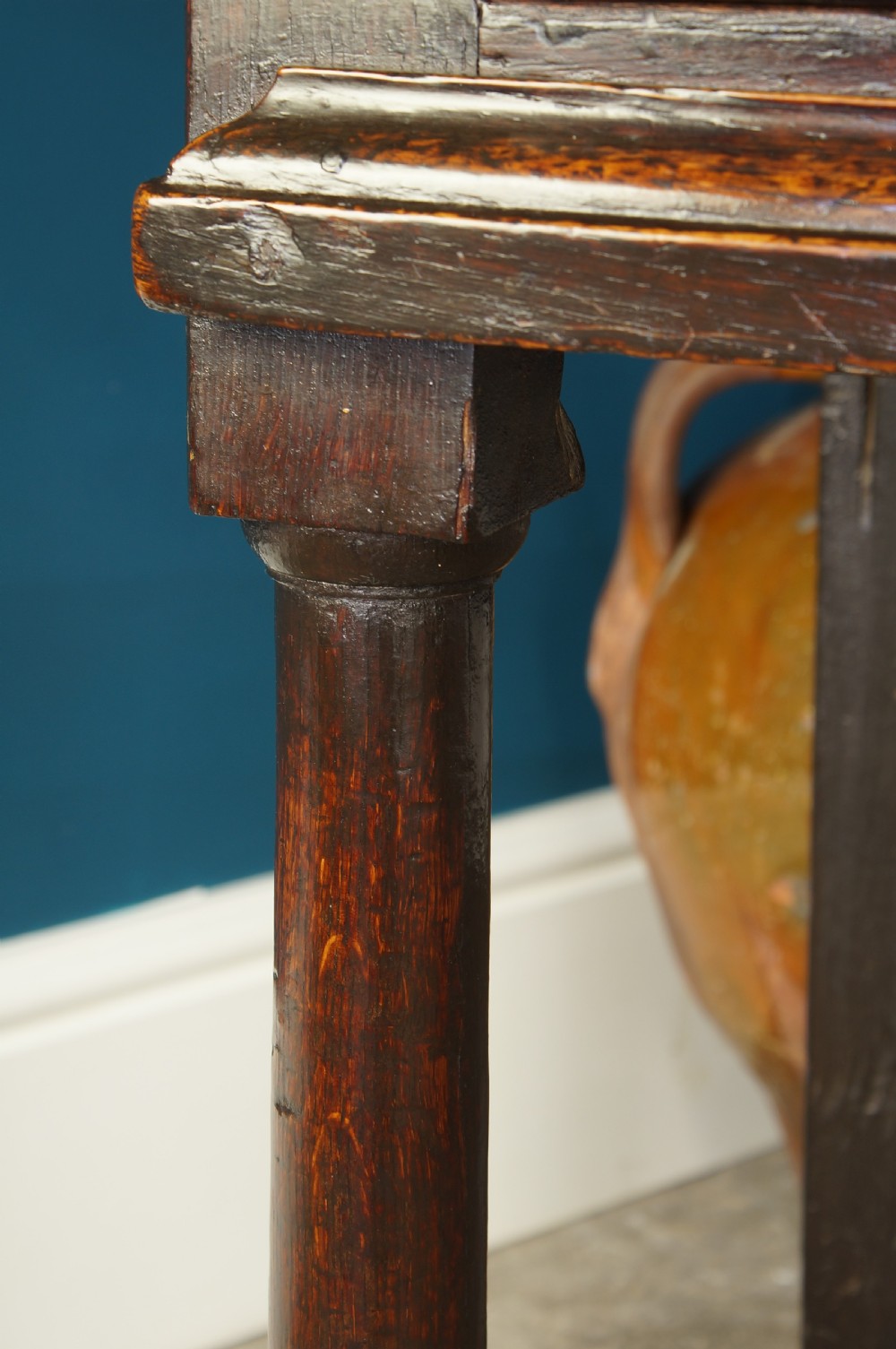 A good early 18th Century  Oak Dresser Base. View V