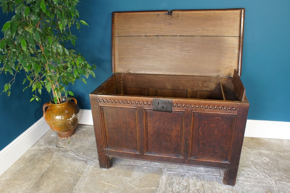 17th Century Oak Coffer. View X