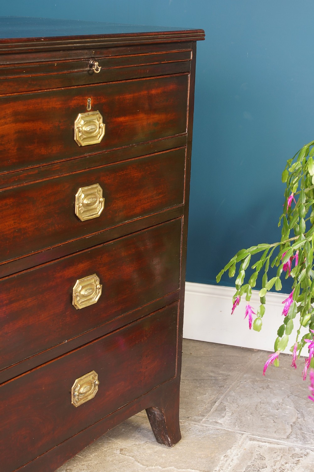 A George III mahogany chest of drawers View III