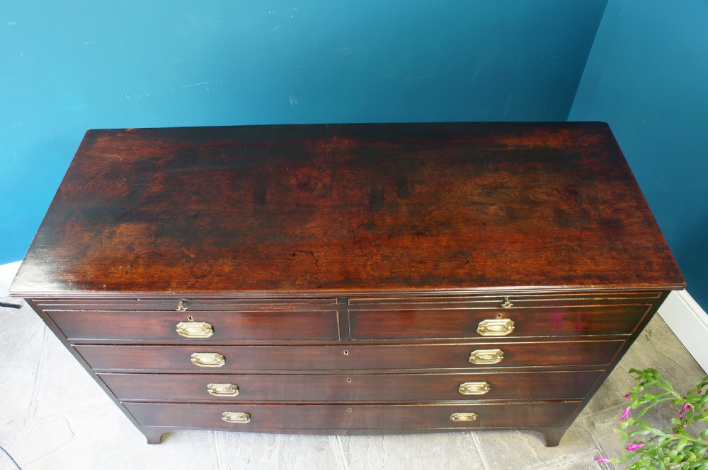 A George III mahogany chest of drawers View V