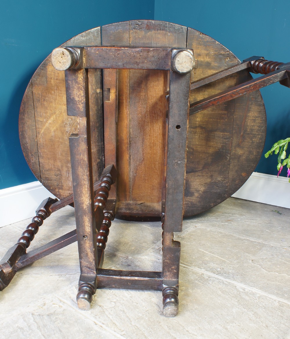 Small 17th Century oak Gateleg Table. View V