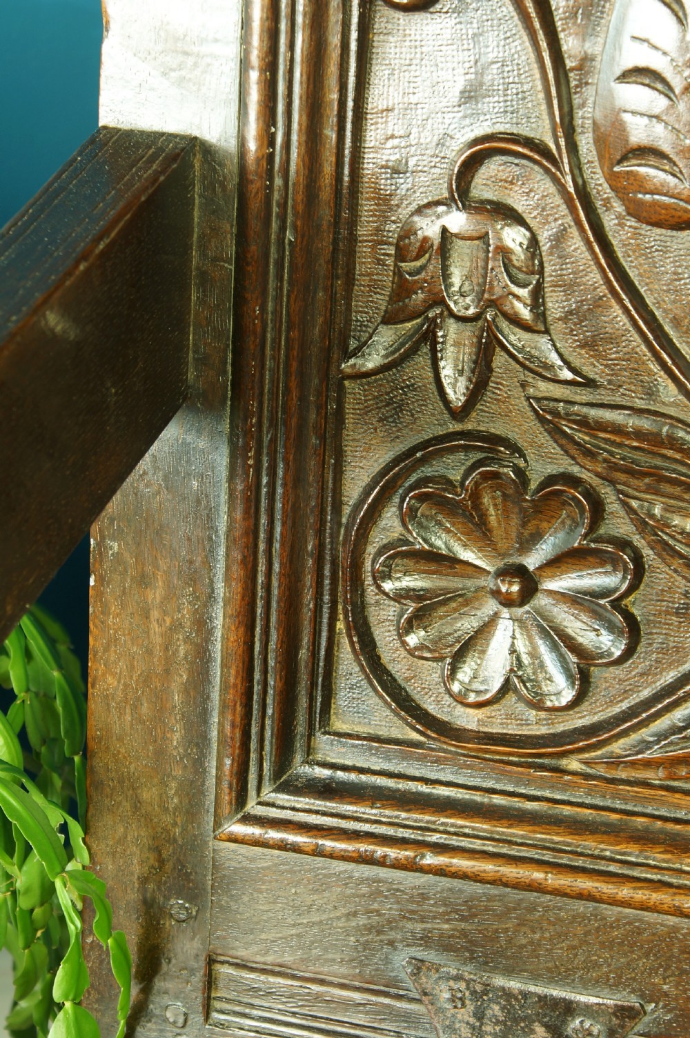 Superb 17th Century Box Seat Lancashire Armchair. View XVII