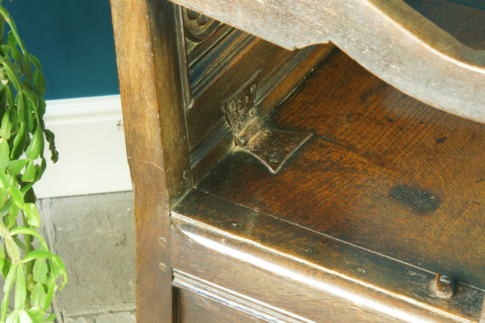 Superb 17th Century Box Seat Lancashire Armchair. View VII