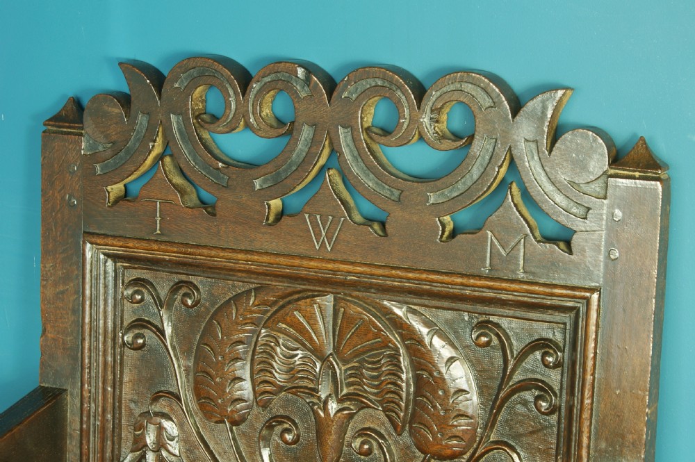 Superb 17th Century Box Seat Lancashire Armchair. View XIV