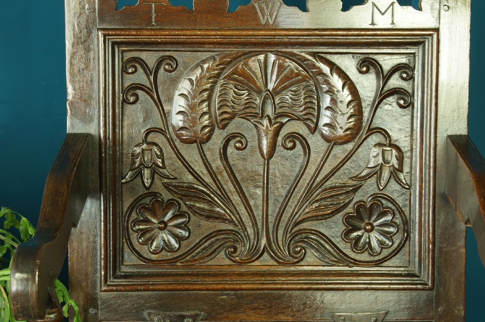 Superb 17th Century Box Seat Lancashire Armchair. View XVI