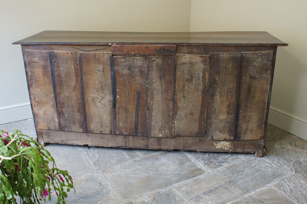 17th Century Oak Cushion Moulded Dresser Base. View XIII