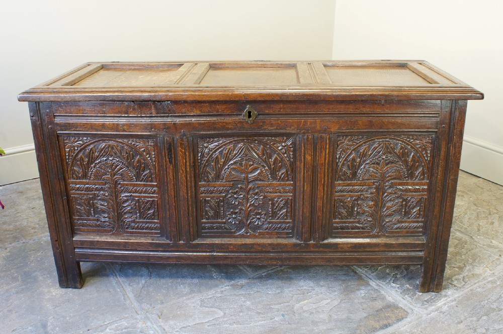 17th Century Oak Coffer. View II