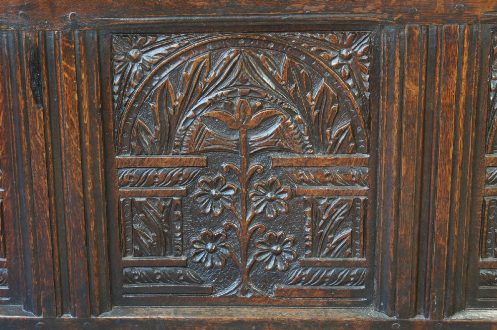 17th Century Oak Coffer. View III