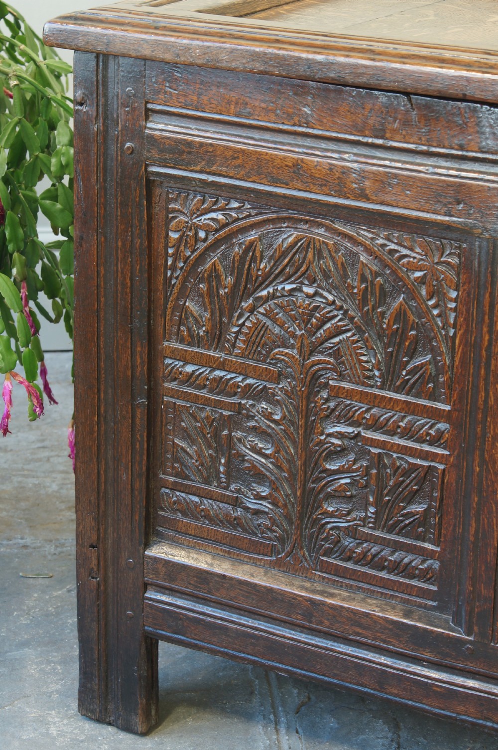17th Century Oak Coffer. View IV