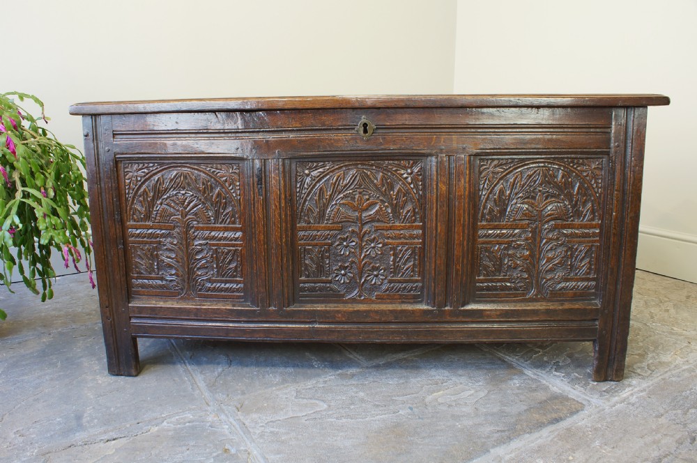 17th Century Oak Coffer. View V