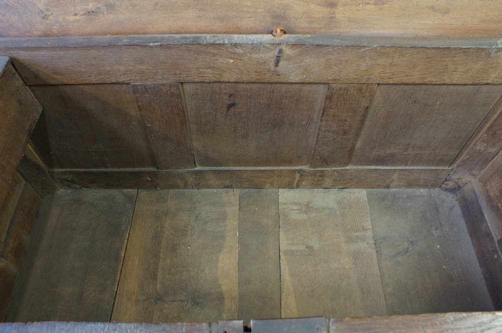 17th Century Oak Coffer. View XVI