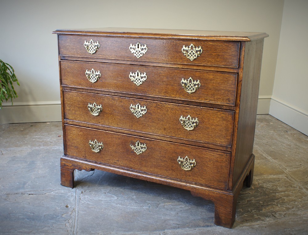 18th Century Oak Chest Of Drawers.  View II