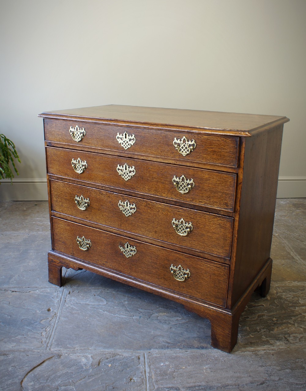 18th Century Oak Chest Of Drawers.  View X