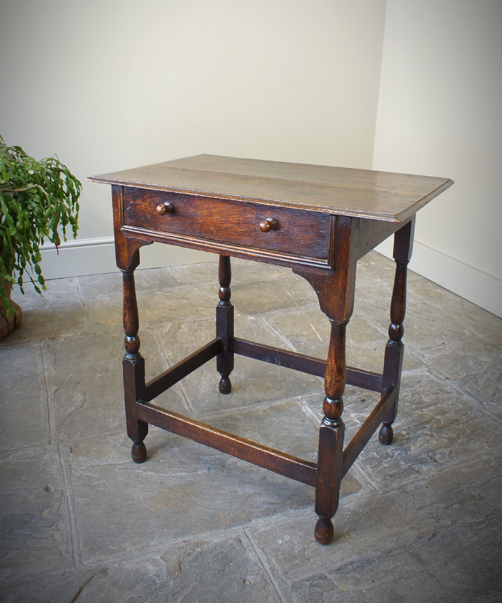 A small 17th Century Oak Side Table