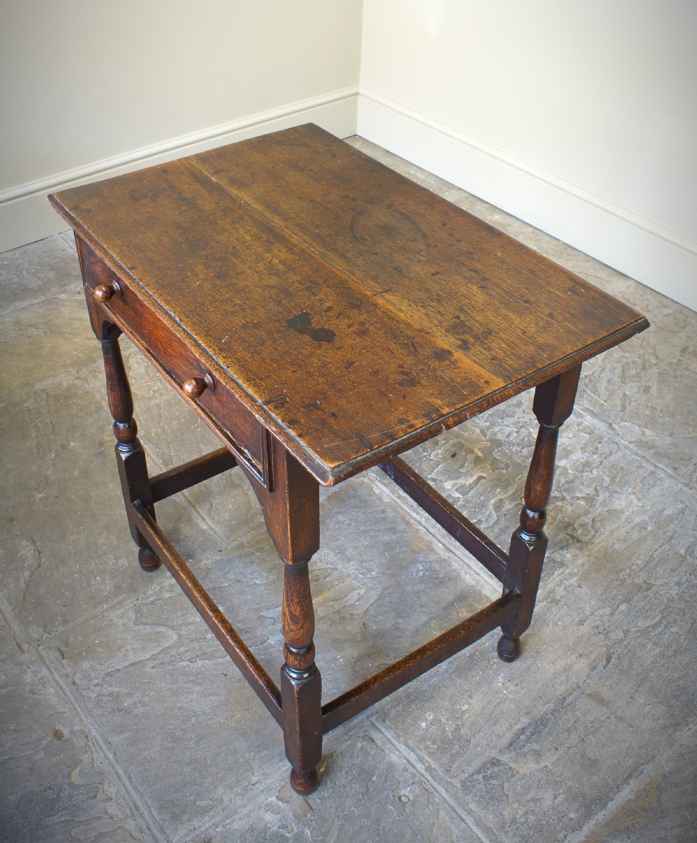 A small 17th Century Oak Side Table View IV
