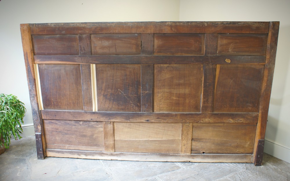 An Exceptional 17th Century Oak  Box Settle. View XVII